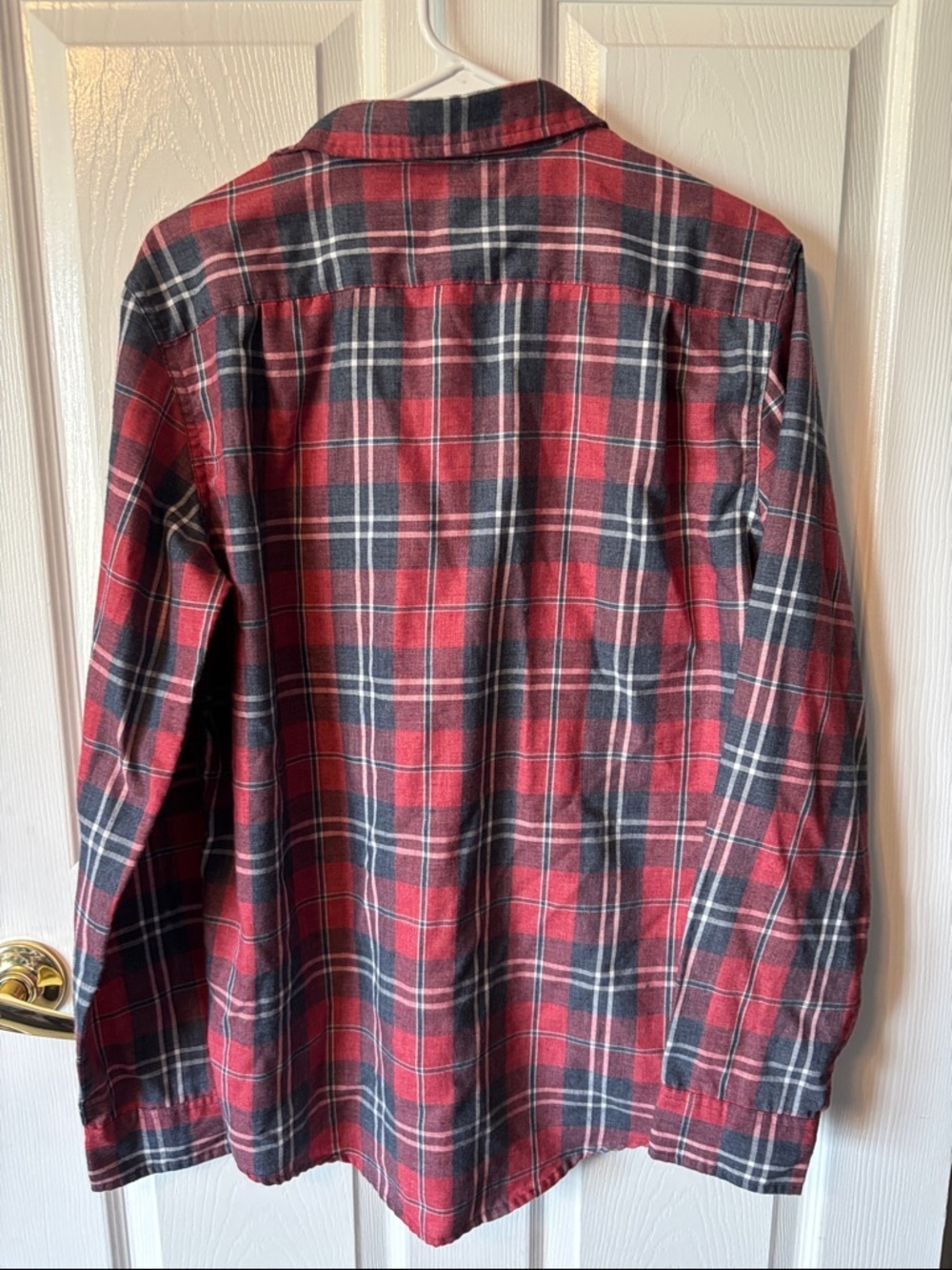 George Red and Black Plaid Casual Button-Down Shirt - Picture 5 of 5